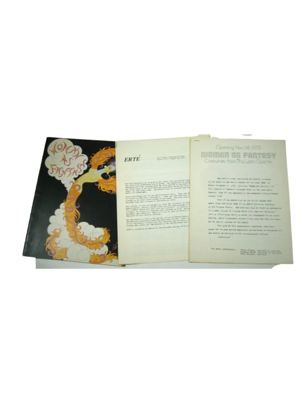 Costumes of the Latin Quarter Program Boston 1978 1979 Woman as Fantasy Erte